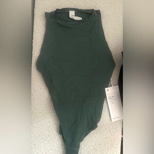 Lululemon green high neck bodysuit